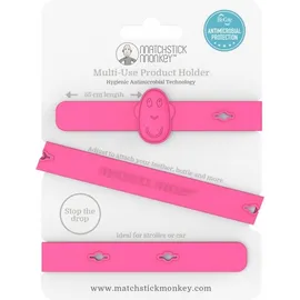 MATCHSTICK MONKEY Multi Use Product Holder, Κλιπ Πολλαπλών Χρήσεων,  Ροζ - 1τεμ