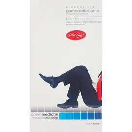 LABORATORI PIAZZA Κάλτσες Κάτω Γόνατος Ανδρικές Διαβαθμισμένης Συμπίεσης 18-22 MmHG Νο2(S) Μαύρες - 1ζεύγος