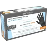 ErgoGloves Γάντια Νιτριλίου Μίας Χρήσης Μαύρα Large 100 τεμάχια