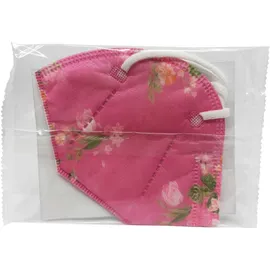 Πιστοποιημένες Ελληνικές Μάσκες Υψηλής Προστασίας UNICO Nanopro FFP2 KN95 Boho Floral Ροζ 25 Τεμάχια