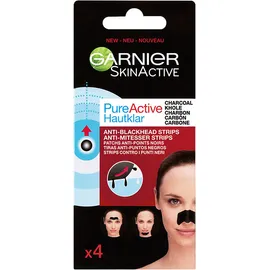 Garnier SkinActive Face Care Cleansing Ταινίες Αφαίρεσης Σμήγματος για Μύτη - Μέτωπο - Πηγούνι 4 Τεμάχια