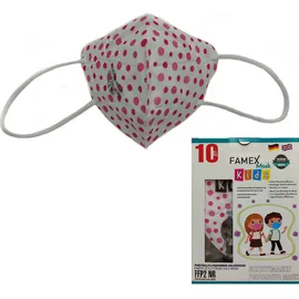 Famex Παιδική Μάσκα Υψηλής Προστασίας FFP2 NR - Polka Dots 10τμχ
