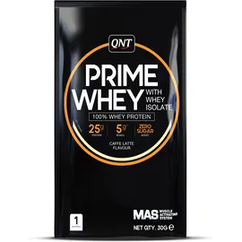 QNT PRIME WHEY-  100 % Whey Isolate & Concentrate Blend Coffee Latte 30g