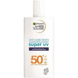 Garnier Ambre Solaire Anti Dark Spots & Anti Pollution Super UV ProtectionFluid With Hyaluronic Acid Spf 50+ 40ml