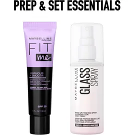 Maybelline Promo Glass Finishing Spray 01 100ml & Fit Me Luminous and Smooth Primer 30ml