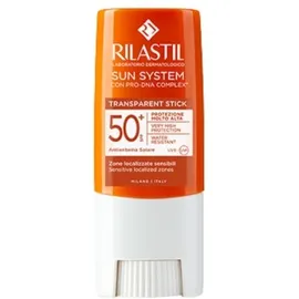 Rilastil Sun System Transparent Stick SPF50+ Διάφανο Αντηλιακό Στικ για τις Ευαίσθητες Ζώνες 8.5 ml