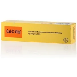 BAYER Cal-C-Vita Συμπλήρωμα Διατροφής με Ασβέστιο + Βιταμίνες C + B 15 αναβράζοντα δισκία