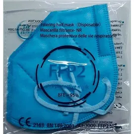 Μάσκα Προστασίας Tiexiong FFP2 Civil Protective Mask BFE &gt;95% Μπλε 100 Τεμάχια