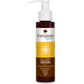 Messinian Spa Sunscreen Face & Body Με Γιαούρτι & Καρύδι SPF50 100ml