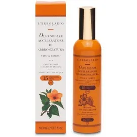 L'Erbolario Olio Solare Acceleratore Di Abbronzatura Sun Oil Accelerator SPF15 100ml