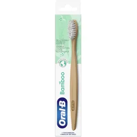 ORAL B Bamboo Toothbrush, Οδοντόβουρτσα απο Μπαμπού, Άσπρη - 1τεμ