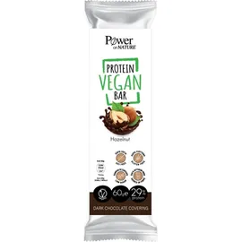Power of Nature Protein Vegan Bar Hazelnut Μπάρα Πρωτεϊνης με Γεύση Φουντούκι 60gr