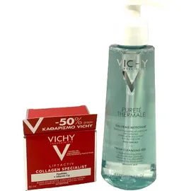 Vichy PROMO Liftactiv Collagen Specialist Αντιγηραντική - Επανορθωτική Κρέμα Προσώπου 50ml & -50% Έκπτωση στο Purete Thermale Fresh Cleansing Δροσερό Gel Καθαρισμού Προσώπου για ?