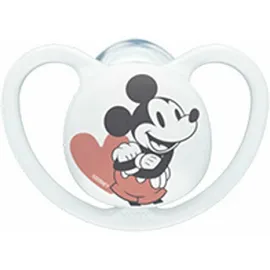 Nuk Space Disney Πιπιλα Σιλικ. 18-36m Ασπρο Mickey (10.739.747) 1τμχ