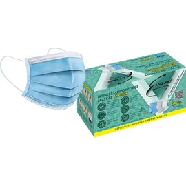 Evans Μάσκα Προστασίας Μιας Χρήσης Χειρουργική Τύπου IIR σε Μπλε χρώμα 50 Τεμάχια
