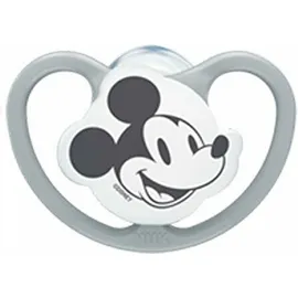 Nuk Space Disney Πιπιλα Σιλικ. 0-6m Γκρι Mickey  (10.730.716) 1τμχ