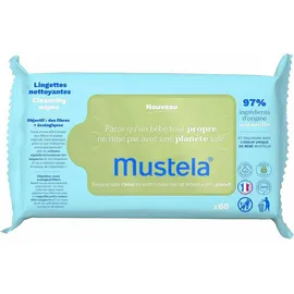 Mustela  Eco-Friendly Natural Fiber Cleansing Wipes 60 τεμάχια