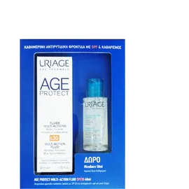 URIAGE Σετ Age Protect Multi- Action Fluid SPF30, Λεπτόρευστη Κρέμα Πολλαπλής Δράσης - 40ml & Δώρο Eau Micellaire Thermale - 50ml