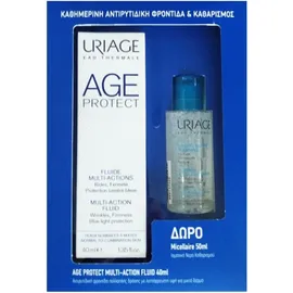 URIAGE Σετ Age Protect Multi- Action Fluid, Λεπτόρευστη Κρέμα Πολλαπλής Δράσης - 40ml  & Δώρο Eau Micellaire Thermale - 50ml