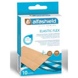 Alfashield Strips Elastic Flex Αυτοκόλλητα Επιθέματα 100x60mm 10τμχ