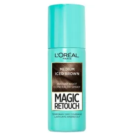 L'Oreal Paris Magic Retouch Spray Instant Root Concealer Spray 75ml Medium Iced Brown L'Oréal