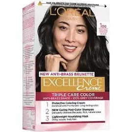 L`Oreal Excellence Creme Triple Care Color 100 Natural Darkest Black L`Oréal