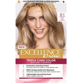 L'Oreal Excellence Creme Triple Care Color 8.1 Light Ash Blonde L'Oréal