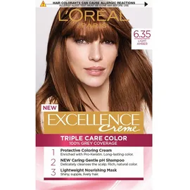 L'Oreal Excellence Creme Triple Care Color 6.35 Hazelnut-Bruin Marron Chocolat L'Oréal