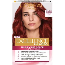 L'Oreal Excellence Creme Triple Care Color 6.66 INTENSIVE RED L'Oréal