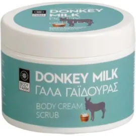 BODYFARM DONKEY MILK BODY CREAM SCRUB ΑΠΟΛΕΠΙΣΤΙΚΟ ΣΩΜΑΤΟΣ ΜΕ ΓΑΛΑ ΓΑΪΔΟΥΡΑΣ 200ML Bodyfarm