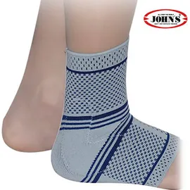 Johns 22421 Ελαστική Επιστραγαλίδα με Επιθέματα Σιλικόνης σε Γκρι χρώμα XL 1τμχ