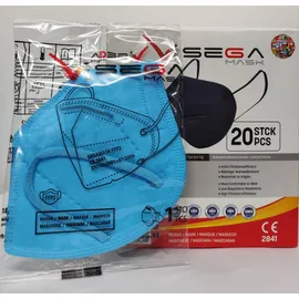 SEGA ΜΑΣΚΕΣ FFP2 ΓΑΛΑΖΙΑ 20ΤΕΜ