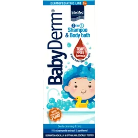INTERMED BabyDerm Shampoo & Body bath, Σαμπουάν & Αφρόλουτρο - 300ml