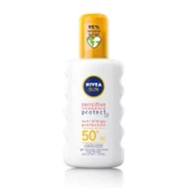 Nivea Sun Sensitive Immediate Protect Spray SPF50+ Αντηλιακό Γαλάκτωμα Προσώπου - Σώματος Προστατεύει από τις Ηλιακές Αλλεργίες 200ml