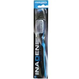 INADEN Active Charcoal Soft, Οδοντόβουρτσα με Ενεργό Άνθρακα 1τμχ [Μπλέ]