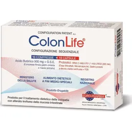 Bionat Pharm Colon Life για Παθήσεις του Παχέος Εντέρου 10 ταμπλέτες + 10 κάψουλες
