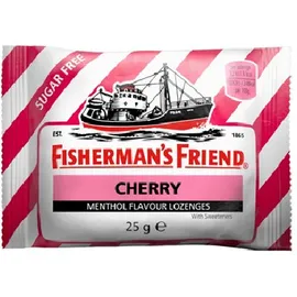 Fisherman's Friend Cherry Καραμέλες με Γεύση Κεράσι και Μενθόλη για τον Ερεθισμένο Λαιμό 25gr