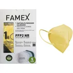 Μάσκες Προστασίας Famex FFP2 Υψηλής Προστασίας Κίτρινο 50 Τεμάχια