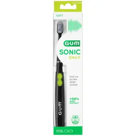 GUM Sonic Daily Soft 4100 Ηλεκτρική Οδοντόβουρτσα Μπαταρίας 1τμχ [Μαύρο]