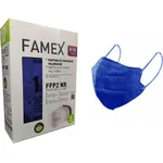 Famex Μάσκα Προστασίας FFP2 Particle Filtering Half NR για Παιδιά 8-16 ετών σε Μπλε χρώμα 10τμχ