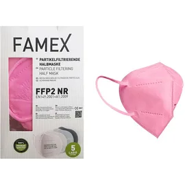 Μάσκες Προστασίας Famex FFP2 Υψηλής Προστασίας Ροζ 50 Τεμάχια
