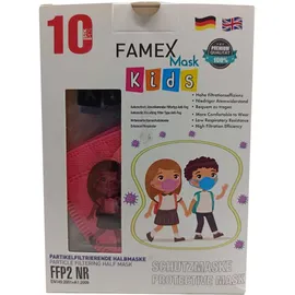 Παιδική Μάσκα Famex FFP2 Υψηλής Προστασίας StrawBerry Red 50 Τεμάχια