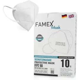 Μάσκες Προστασίας Famex FFP2 Υψηλής Προστασίας Λευκό 50 Τεμάχια