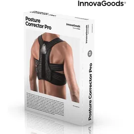 InnovaGoods Adaptable Posture Corrector Pro Ρυθμιζόμενος Νάρθηκας Πλάτης σε Μαύρο Χρώμα (V0101117)