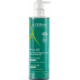 A-Derma Phys-AC Purifying Foaming Gel Τζελ Καθαρισμού για Δέρμα με Τάση Ακμής 400ml