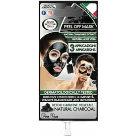Brand Italia Natural Charcoal Peel Off Face Mask Μάσκα Προσώπου με Ενεργό Άνθρακα 15ml