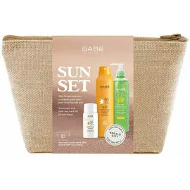 Babe Promo Sun Set Super Fluid Αντηλιακή Κρέμα Προσώπου Spf50 50ml &amp; Wet Skin Διάφανο Αντηλιακό Σπρέυ Σώματος Spf50 200ml &amp; Δώρο 100% Aloe Gel 300ml