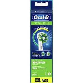Oral B Αντ/κα Cross Action Xxl Pack Ανταλλακτικές Κεφαλές Ηλεκτρικής Οδοντόβουρτσας 1x8