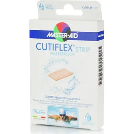 MASTER AID Cutiflex Strip Στενά Αδιάβροχα Αυτοκόλλητα Επιθέματα 78x20mm 10τμχ