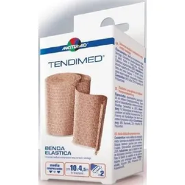 MASTER AID Tendimed Πιεστικός & Ελαστικός Επίδεσμος με Άγγιστρo 4,5m x 10cm σε Καφέ Χρώμα 1τμχ